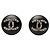 Orecchini a clip tondi Chanel Coco Mark Nero