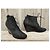 Balenciaga Botines de Ante Negro con Tacón de Cuña - vista 3