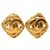 Timeless Pendientes de clip Chanel Vintage Coco Mark Logo Dorado