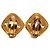 Timeless Pendientes de clip Chanel Vintage Coco Mark Logo Dorado - vista 2