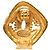 Timeless Pendientes de clip Chanel Vintage Coco Mark Logo Dorado - vista 3