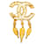 Spilla Chanel Coco Mark con frange e logo D'oro - vista 2