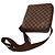 Borsa a tracolla Louis Vuitton Damier Trotta Beaucoup Marrone - vista 8