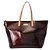 Borsa Tote Louis Vuitton Monogram Vernis Bellevue GM Bordò