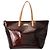 Borsa Tote Louis Vuitton Monogram Vernis Bellevue GM Bordò - vista 2