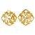 Orecchini a clip Chanel Vintage Coco Mark D'oro - vista 3