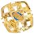 Orecchini a clip Chanel Vintage Coco Mark D'oro - vista 4