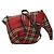 Borsa a tracolla Loewe Tartan Check Elephant Rosso Multicolore