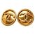 Orecchini a clip Chanel Coco Mark Vintage Gold D'oro