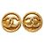 Orecchini a clip Chanel Coco Mark Vintage Gold D'oro - vista 2