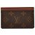 Louis Vuitton Monogram Porte Cartes Simple Tarjetero Castaño