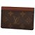Louis Vuitton Monogram Porte Cartes Simple Tarjetero Castaño - vista 2