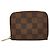 Portafoglio Zippy Damier Louis Vuitton Marrone