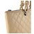 Borsa in pelle Chanel Cambon Line Beige - vista 6