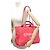 BORSA A TASCA CHANEL DEAUVILLE SHOPPING PM IN TELA ROSA - vista 4