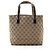 Tote Gucci Vintage GG Canvas Double Pocket Castaño Beige - vista 3
