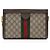 Borsa a Spalla Gucci GG Supreme Ophidia Medium Chain Marrone Beige - vista 3