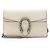 Mini borsa a tracolla Dionysus in pelle e cristalli Gucci Bianco