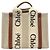 Sacola Tote Small Woody Chloé em lona de algodão bege - vista 3