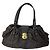 Borsa a tracolla Louis Vuitton Lunar GM Mahina in pelle marrone scuro