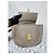 Chloé Borsa Small Drew Pelle Martellata Grigia Grigio - vista 10