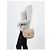 Chloé Borsa Small Drew Pelle Martellata Grigia Grigio - vista 13