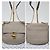 Chloé Borsa Small Drew Pelle Martellata Grigia Grigio - vista 5