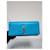 Yves Saint Laurent Saint Laurent Pochette Cassandre en Cuir Caviar - Turquoise Bleu  - vue 12