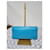 Yves Saint Laurent Saint Laurent Pochette Cassandre en Cuir Caviar - Turquoise Bleu  - vue 3