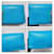 Yves Saint Laurent Saint Laurent Pochette Cassandre en Cuir Caviar - Turquoise Bleu  - vue 8