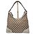 Borsa Hobo Gucci Lovely Heart Monogram Media - Off White/Marrone Crudo
