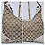 Borsa Hobo Gucci Lovely Heart Monogram Media - Off White/Marrone Crudo - vista 9