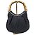 Gucci Borsa Hobo Bamboo Canvas Nera Nero
