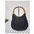 Gucci Borsa Hobo Bamboo Canvas Nera Nero - vista 3