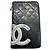 Portafoglio lungo da donna Chanel Cambon in pelle nera Nero