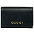 Tarjetero de cuero negro Gucci