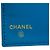 Cartera larga de cuero caviar para mujer Chanel azul - vista 6