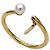 Fendi Ring aus Goldmetall mit Kunstperle Golden - Ansicht 3