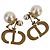 Orecchini a clip Tribal Pearl Christian Dior D'oro - vista 10