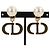 Orecchini a clip Tribal Pearl Christian Dior D'oro - vista 2