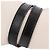 Bracciale Kelly Double Tour in pelle Strand Hermès Nero Argento - vista 17