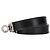 Bracciale Kelly Double Tour in pelle Strand Hermès Nero Argento - vista 2