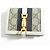Cartera compacta GUCCI Jackie Blanco Gris