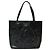 Borsa a mano in pelle con logo triangolo Prada e motivo floreale Nero