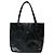 Borsa a mano in pelle con logo triangolo Prada e motivo floreale Nero - vista 2