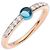 Pomellato M'ama Non M'ama Ring London Blue Topas & Diamanten Golden - Ansicht 2