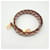 Hermès Bandoulière Maxi Quadrille en cuir de veau Swift Marron Blanc Bleu clair  - vue 2