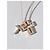 Collana a Croce Damiani Belle Époque in Oro Rosa e Diamanti D'oro - vista 5