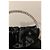 Autre Marque True Decadence Borsa in raso nero con manico in cristalli - vista 3
