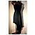 Mangano schwarzes asymmetrisches trägerloses Abendkleid - Ansicht 10